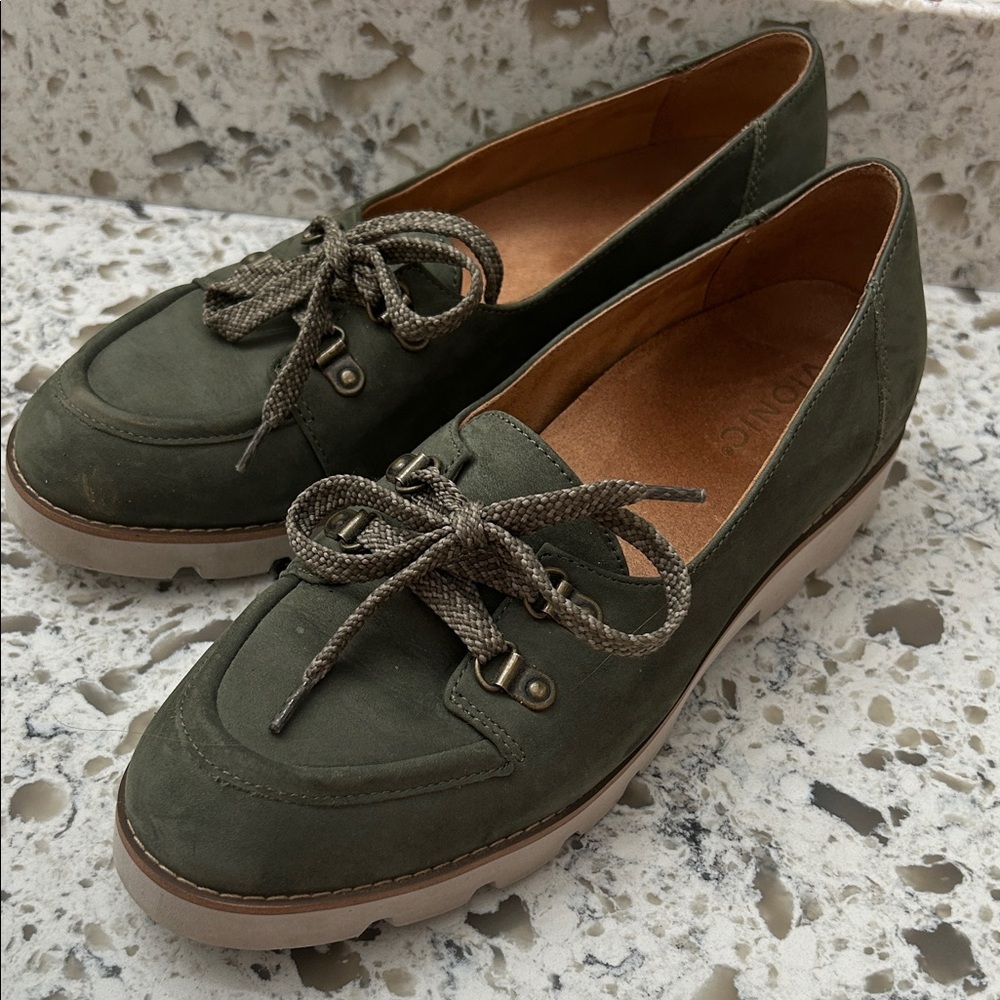 Vionic Olive Green Loafers